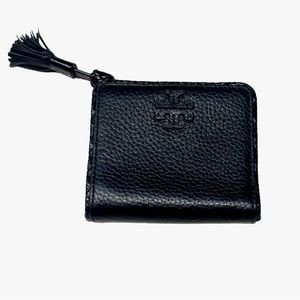 Tory Burch McGraw Black BiFold Leather Wallet